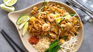 Easy Pad Thai Recipe  Thai Stir Fry Rice Noodles [upl. by Htnamas246]