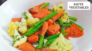 How to Make Sauteed Vegetables  Yummy  Healthy Sauteed Vegetables [upl. by Chevy]