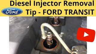 Ford Transit  Diesel Injector Removal Tip [upl. by Newcomb]