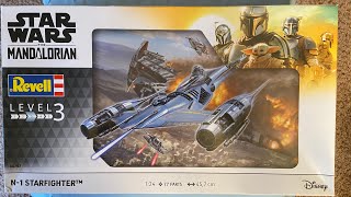 NEW Revell N1 Starfighter 124 review Mandalorian [upl. by Duyne108]