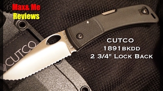 CUTCO 1891DD 2 34quot SERRATED LOCKBACK KNIFE [upl. by Einahpets596]