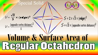 OctahedronRegular OctahedronTotal Surface Area and VolumeWhat is Octahedron [upl. by Piwowar]