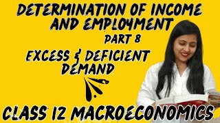 Determination of Income and Employment  Class 12 Economics  Part 8 [upl. by Pearse7]