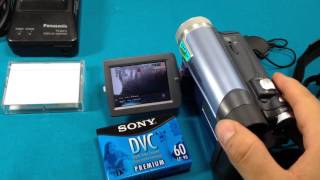 Panasonic Mini DV Camcorder 24X Optical Zoom800X PVGS9 [upl. by Sedruol538]