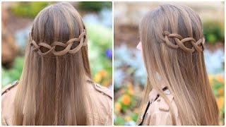 Loop Waterfall Braid  Cute Hairstyles [upl. by Iver141]