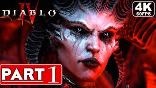 DIABLO 4 Gameplay Walkthrough Part 1 FULL GAME 4K 60FPS PC ULTRA  No Commentary [upl. by Aneerol]