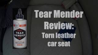 Tear Mender review torn leather car seat [upl. by Giffy]