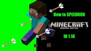 How to SPEEDRUN Minecraft Bedrock [upl. by Lawton]