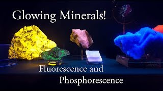 Glowing Minerals under Black Light Fluorescence amp Phosphorescence [upl. by Norval566]