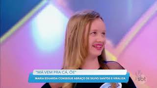 Maria Eduarda encanta Silvio Santos ao participar de programa [upl. by Dwaine]