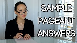 10 Essential Pageant Questions And Sample Answers [upl. by Arem577]