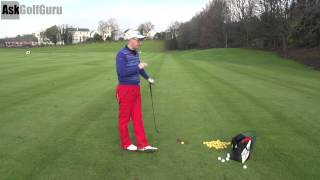 Flat Golf Swing Lesson [upl. by Linetta]