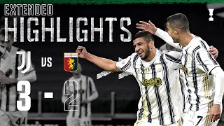 Juventus 32 Genoa  Rafia Debut Winner in Extra Time  EXTENDED Highlights [upl. by Lahsiv]