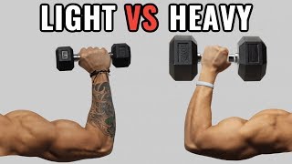 Light Weights vs Heavy Weights for Muscle Growth [upl. by Devi]