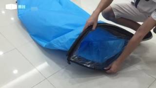 INSTRUCTIONAL VIDEO  How to Inflate the Inflatable Lounger [upl. by Duax227]