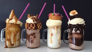 EXTREME MILKSHAKE RECIPES How To Cook That Ann Reardon FREAKSHAKES [upl. by Tatum]