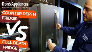 Counter Depth Refrigerator VS Standard  Refrigerator Styles [upl. by Sinnel]