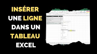 Comment Insérer une Ligne dans un Tableau Excel [upl. by Ayahc]