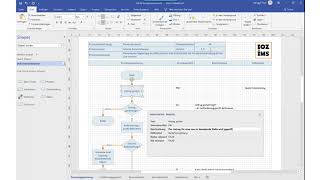 Prozesse in Microsoft Visio zeichnen  IOZ Visio Template [upl. by Dorrehs]