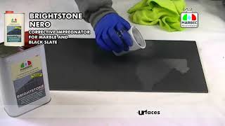 How to restore stained or bleached black slate [upl. by Netsrek]