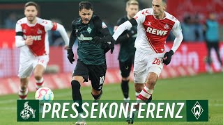 1FC Köln  SV Werder Bremen 71 Pressekonferenz  SV Werder Bremen [upl. by Eidob807]