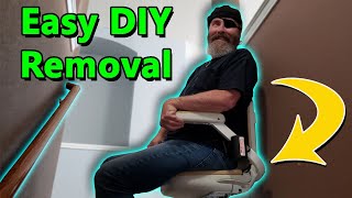 How to Remove an Acorn Stair Lift Chair  STEP BY STEP [upl. by Ybreh]