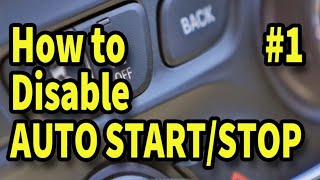 How to Disable Start Stop [upl. by Tris27]