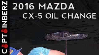 2013  2016 Mazda CX5 Oil Change Step by StepTutorialHow To [upl. by Chancellor798]