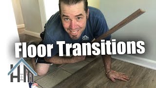 How to thresholds Cut and install floor transitions Easy [upl. by Abramo]