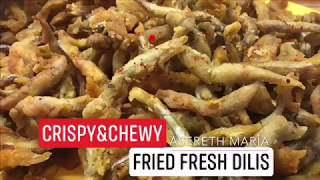 HOW TO MAKE CRISPY DILIS  FRIED CRISPY ANCHOVY  NEGOSYO RECIPE  asereth maria [upl. by Nnovahs]