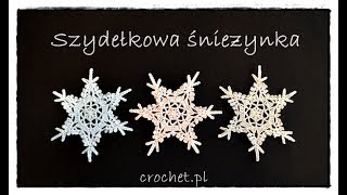 Szydełkowa śnieżynka [upl. by Vaughan]