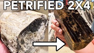 Making a Petrified 2x4  Waterjet Channel [upl. by Eiliab]