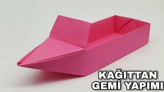 Kağıttan Gemi Yapımı  Origami Gemi Yapımı  Kendin Yap [upl. by Ugo]