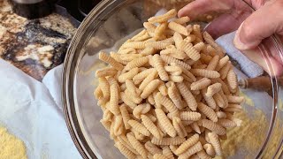 How to Make Pasta  Traditional Homemade Cavatelli With and Without Eggs [upl. by Ytisahc]