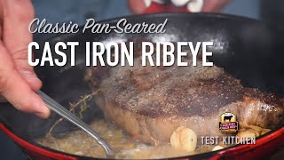 Make a Classic PanSeared Ribeye Steak Recipe [upl. by Sharon]