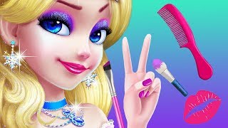 Fun Kids Care Games  Ice Princess Makeup Makeover Spa Beauty Salon amp Pet Dress Up Girls Kids Games [upl. by Napra]