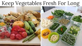 How To Keep Vegetables Fresh For Long  Vegetable Storage Tips [upl. by Akirdnahs56]