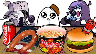 MUKBANG vs Friday Night Funkin 3 feat ruv lila  GHS ANIMATION [upl. by Atis114]