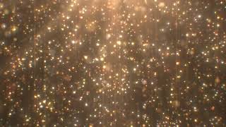 Beautiful Gold Glitter Particle Rain Falling Shimmers Sparkle Light 4K DJ Visuals Loop Background [upl. by Felecia301]