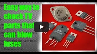 How to check fuses diodes transistors voltage regulators [upl. by Laise229]