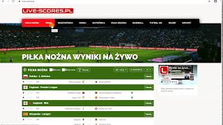 Polski serwis livescore wyniki na żywo  wyniki live LiveScorespl [upl. by Ylak763]