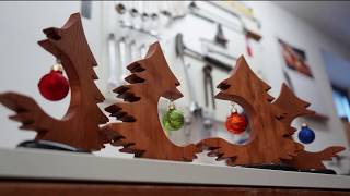 Tiny Christmas Trees  woodworking DIY [upl. by Mena]