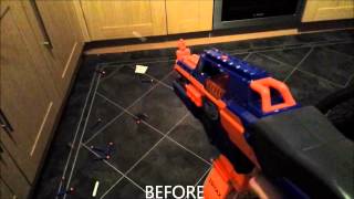 Nerf Rapidstrike CS18 Battery Upgrade [upl. by Eeroc579]