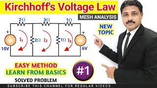 KIRCHHOFFS VOLTAGE LAW  SOLVED PROBLEMS IN KVL IN HINDI PART1 TIKLESACADEMYOFMATHS [upl. by Bruni]