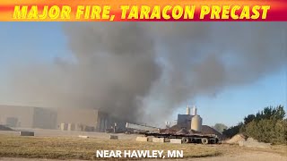 Major Fire At Plant Near Hawley Minnesota [upl. by Concha]