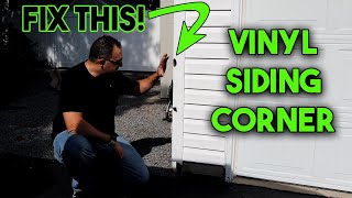 Vinyl Siding Corner Repair  How To [upl. by Reprah]