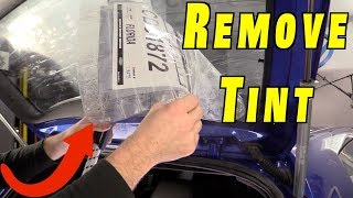 3 Best Ways to Remove Window Tint and Glue [upl. by Aikyt]