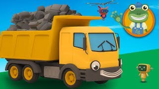 Dylan The Dump Truck Visits Geckos Garage  Construction Trucks For Children [upl. by Gonzalez]