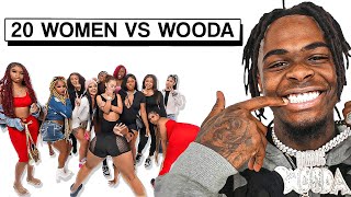 20 WOMEN VS 1 YOUTUBER ​WOODA [upl. by Tiena238]