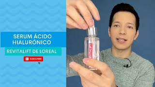 Review LOreal Paris Serum Facial Anti Arrugas De Ácido Hialuronico Revitalift [upl. by Ahsaten]